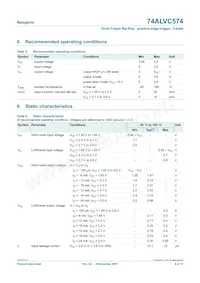 74ALVC574D Datasheet Pagina 6