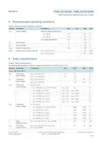 74ALVCH16245DL數據表 頁面 6