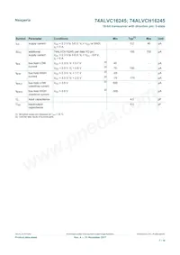 74ALVCH16245DL Datasheet Page 7