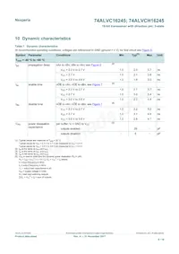 74ALVCH16245DL Datasheet Page 8