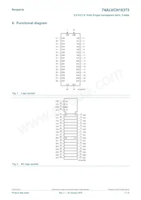 74ALVCH16373DL數據表 頁面 2