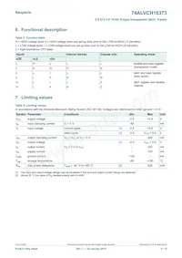 74ALVCH16373DL Datasheet Pagina 5