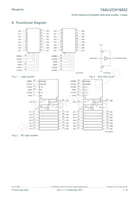 74ALVCH16652DGGS數據表 頁面 2