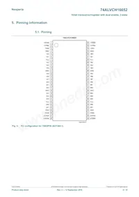 74ALVCH16652DGGS Datasheet Pagina 4