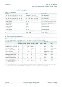 74ALVCH16652DGGS Datasheet Pagina 5