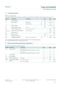 74ALVCH16825DGG:11 Datenblatt Seite 5