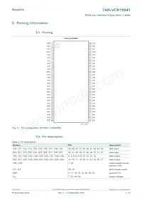 74ALVCH16841DGGS Datasheet Pagina 3