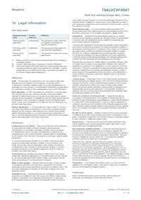 74ALVCH16841DGGS Datasheet Pagina 11