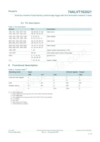 74ALVT162821DL Datasheet Pagina 5