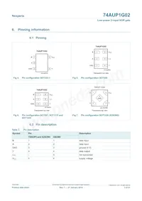 74AUP1G02GS Datasheet Pagina 3