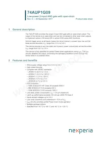 74AUP1G09GS Datasheet Copertura