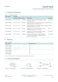 74AUP1G09GS數據表 頁面 2