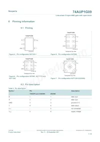 74AUP1G09GS數據表 頁面 3