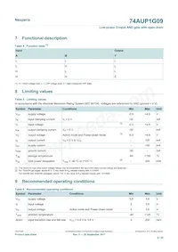 74AUP1G09GS數據表 頁面 4