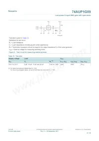 74AUP1G09GS數據表 頁面 10