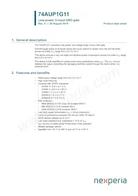 74AUP1G11GF數據表 封面