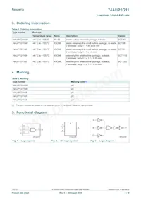 74AUP1G11GF數據表 頁面 2