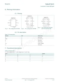 74AUP1G11GF數據表 頁面 3