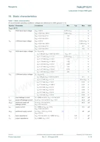 74AUP1G11GF數據表 頁面 5