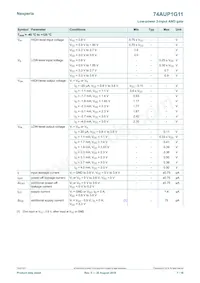 74AUP1G11GF數據表 頁面 7