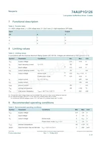 74AUP1G126GN Datasheet Pagina 4