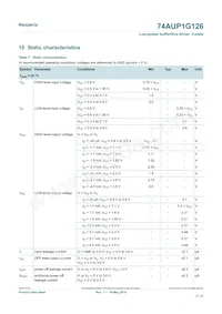 74AUP1G126GN Datasheet Pagina 5