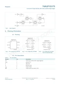 74AUP1G175GN Datasheet Pagina 3