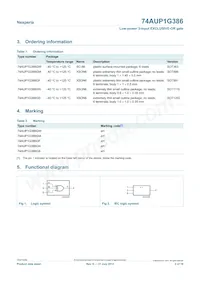 74AUP1G386GF數據表 頁面 2