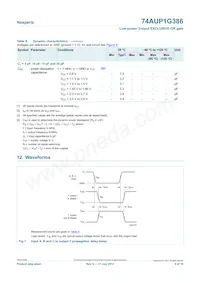 74AUP1G386GF數據表 頁面 9