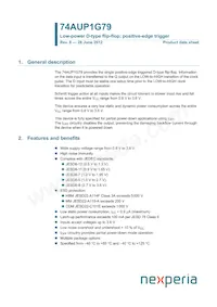 74AUP1G79GN Datasheet Copertura