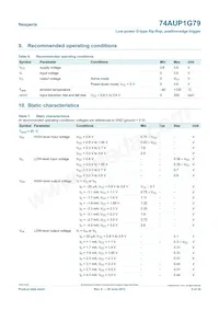 74AUP1G79GN數據表 頁面 5