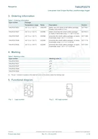 74AUP2G79GD Datasheet Pagina 2