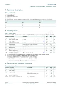 74AUP2G79GD數據表 頁面 4