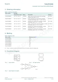 74AUP2G86GD Datasheet Page 2