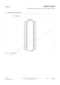 74AVC16245DGG Datasheet Page 4