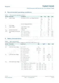 74AVC16245DGG Datasheet Page 6