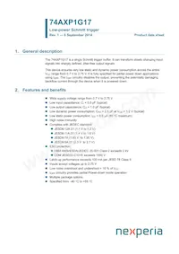 74AXP1G17GNH Datasheet Copertura