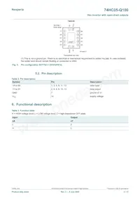 74HC05PW-Q100 Datenblatt Seite 3