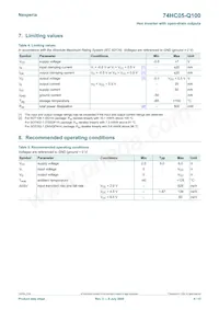 74HC05PW-Q100 Datenblatt Seite 4