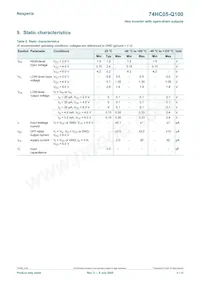 74HC05PW-Q100 Datenblatt Seite 5