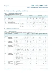74HC107DB Datasheet Page 5