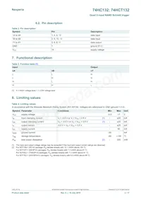 74HC132D/AUJ Datasheet Page 3