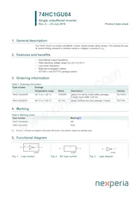 74HC1GU04GW-Q100 Datenblatt Cover