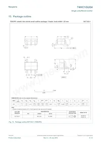 74HC1GU04GW-Q100 Datasheet Pagina 9