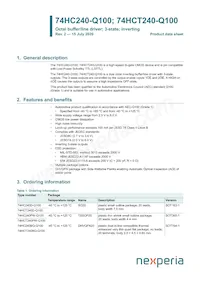 74HC240D-Q100 Datenblatt Cover