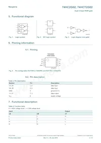 74HC2G02GD Datasheet Pagina 2