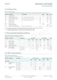 74HC2G02GD Datasheet Pagina 3