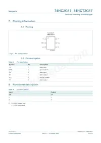 74HC2G17GV Datasheet Page 3