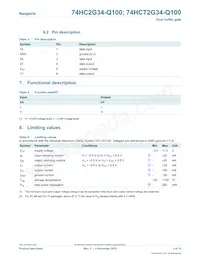 74HC2G34GV-Q100H Datasheet Page 3
