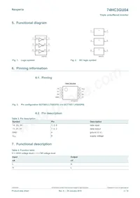 74HC3GU04GD Datasheet Pagina 2